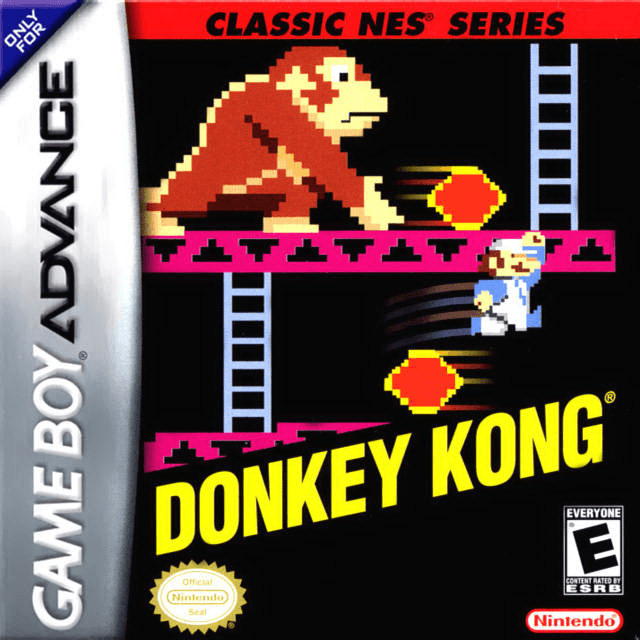 Donkey Kong Jr E-Reader box art for GameBoy Advance